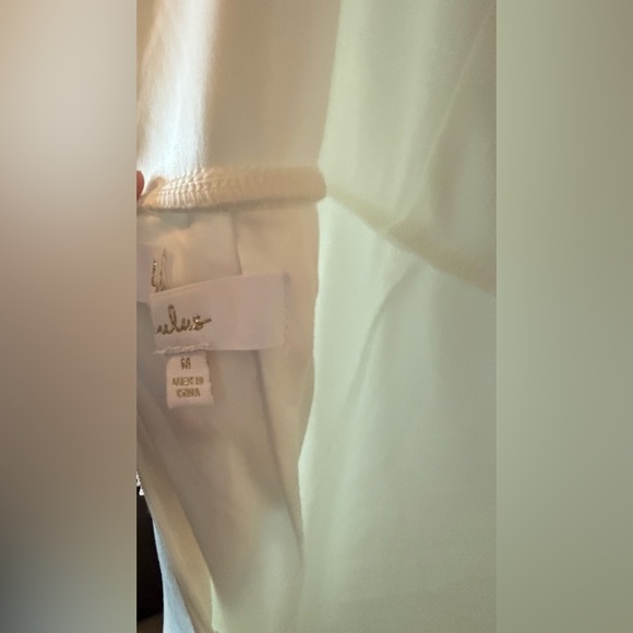 Lulus Ruffle Sleeve Dress With Train-Medium - Picture 6 of 16